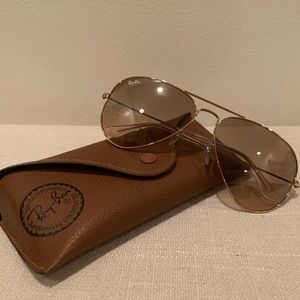 Ray-Ban Aviator RB3025 Gold - Silver/Pink Lenses